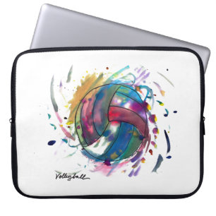 Volleyball Electronics Bag by Emma & Evan Laptop Sleeve