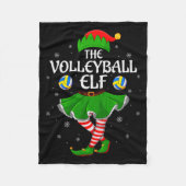 Volleyball Elf Christmas Family Girls Women Elf Sq Fleece Deken (Voorkant)