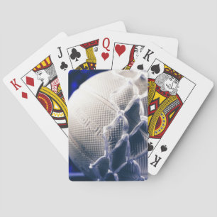 Volleyball en Net Team Coach Pokerkaarten