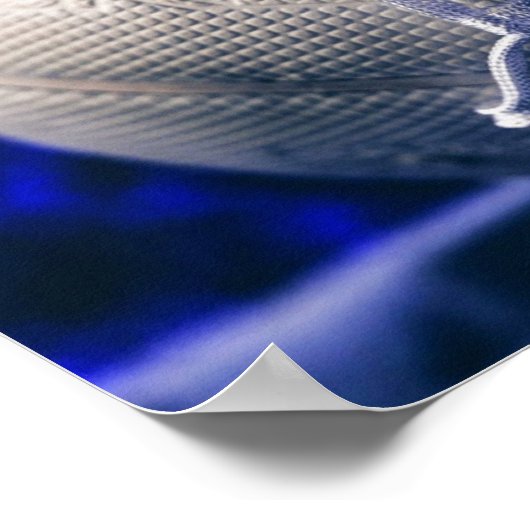 Volleyball en Net Team Coach Poster (Hoek)