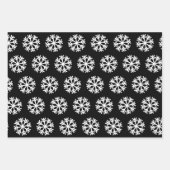 Volleyball en Snowflake Red en Black Kerstmis Inpakpapier Vel (Voorkant 3)