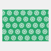 Volleyball en Snowflake Red en Green Kerstmis Inpakpapier Vel (Voorkant 3)
