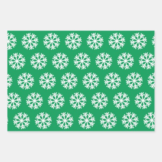 Volleyball en Snowflake Red en Green Kerstmis Inpakpapier Vel (Voorkant 3)