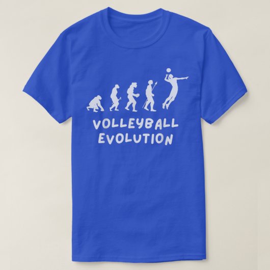 Volleyball Evolution Funny T-shirt (Design voorkant)