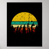 Volleyball Evolution Retro Poster (Voorkant)