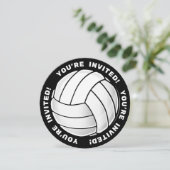 Volleyball Fan Kaart (Staand voorkant)