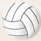 Volleyball Fan Zandsteen Onderzetter (Voorkant)