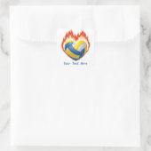 Volleyball FIre (aanpasbaar) stickers (Tas)