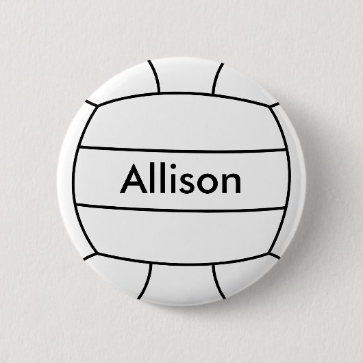 Volleyball Flair-Button Ronde Button 5,7 Cm (Voorkant)