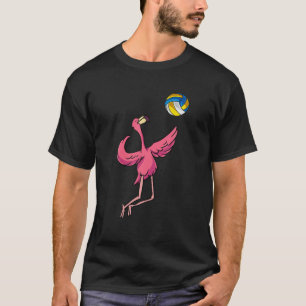 Volleyball Flamingo Volleyball Player Beach Volley T-shirt