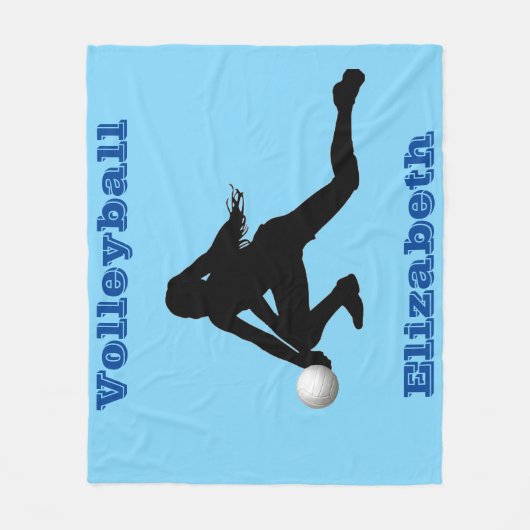 Volleyball Fleece Blanket (Voorkant)