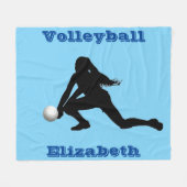 Volleyball Fleece Blanket (Voorkant (Horizontaal))