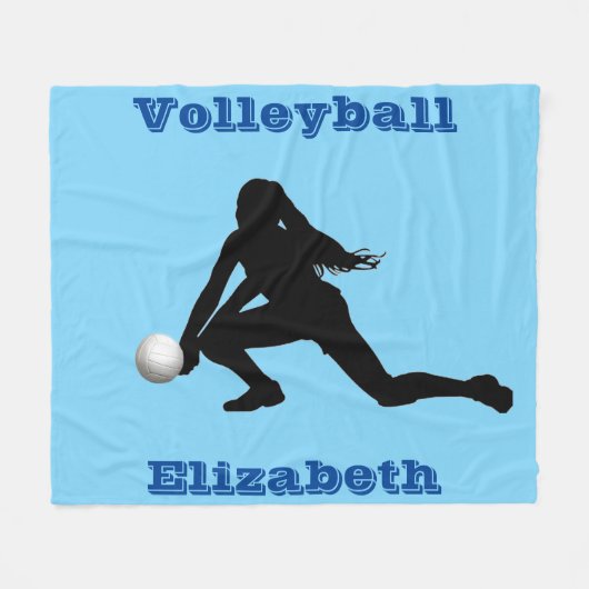 Volleyball Fleece Blanket (Voorkant (Horizontaal))