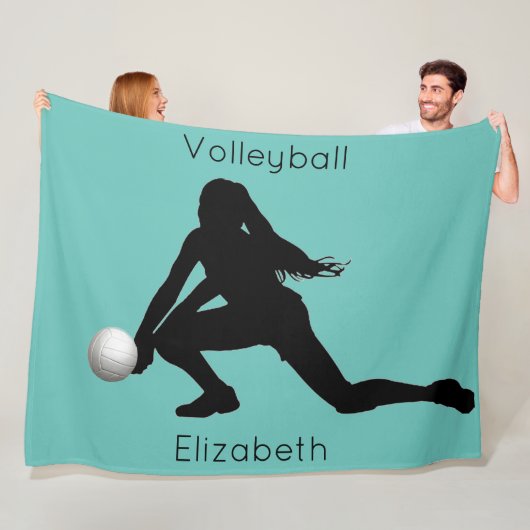 Volleyball Fleece Blanket (In situ)