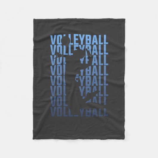 Volleyball Fleece Deken (Voorkant)