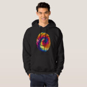 Volleyball  for Volleyball Player Tie Dye Volleyba Hoodie (Voorkant volledig)