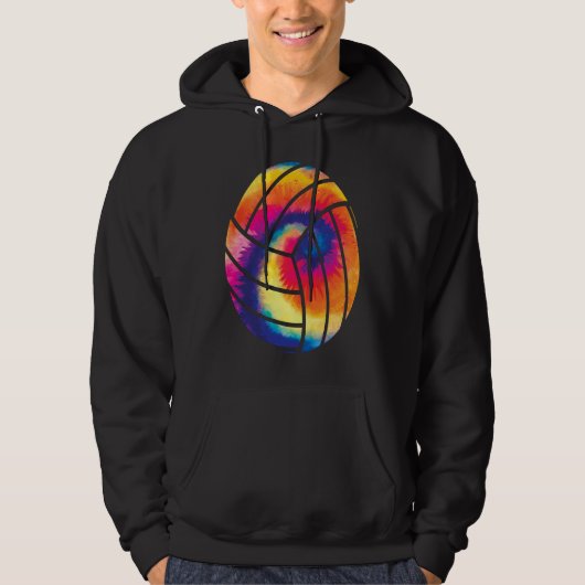 Volleyball  for Volleyball Player Tie Dye Volleyba Hoodie (Voorkant)