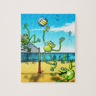 Volleyball Frog Legpuzzel