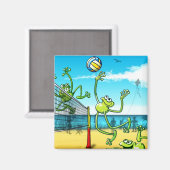 Volleyball Frog Magneet (Voorkant / Achterkant)