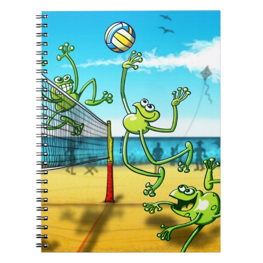 Volleyball Frog Notitieboek (Voorkant)