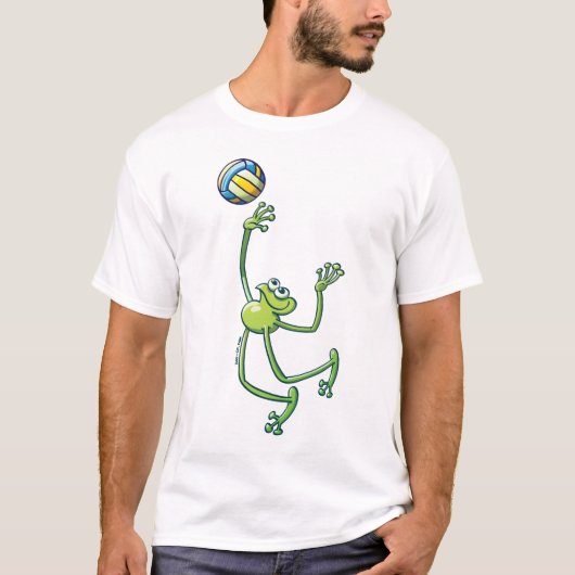 Volleyball Frog T-shirt (Voorkant)