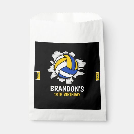 Volleyball Fun Birthday Boy Bedankzakje (Voorkant)