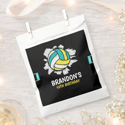 Volleyball Fun Birthday Boy Bedankzakje (Geknipt)