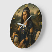 Volleyball Funny Mona Lisa Grote Klok (Hoek)