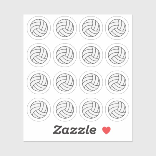 Volleyball Game Day Sports Reminder Planner Sticker (Vel)