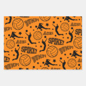 Volleyball Gefeliciteerd met het ompakken van papi Inpakpapier Vel (Voorkant)