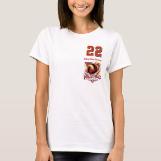 Volleyball Germany black red gold woman Team T-shirt