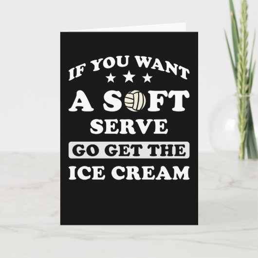 Volleyball Gift grappig Kaart (Voorkant)