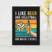 Volleyball Gift Kaart (Gele Bloem)