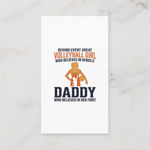 Volleyball Girl Daddy Vintage Gravure Shirt Desi Visitekaartje