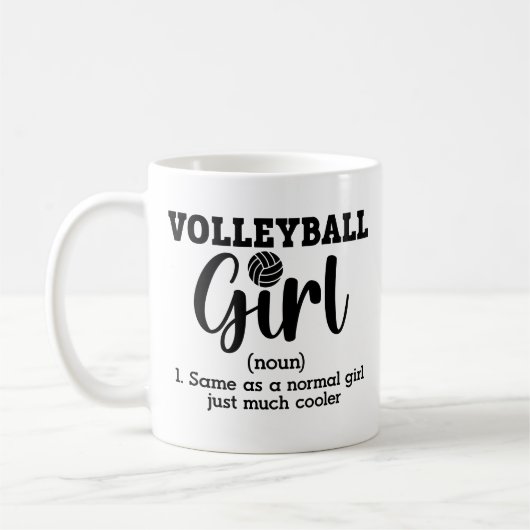 Volleyball Girl Definition Koffiemok (Links)
