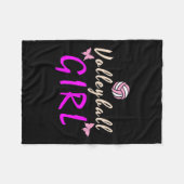 Volleyball Girl Fleece Deken (Voorkant (Horizontaal))
