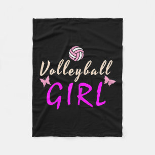 Volleyball Girl Fleece Deken