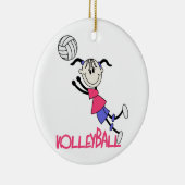 Volleyball Girl Keramisch Ornament (Rechts)