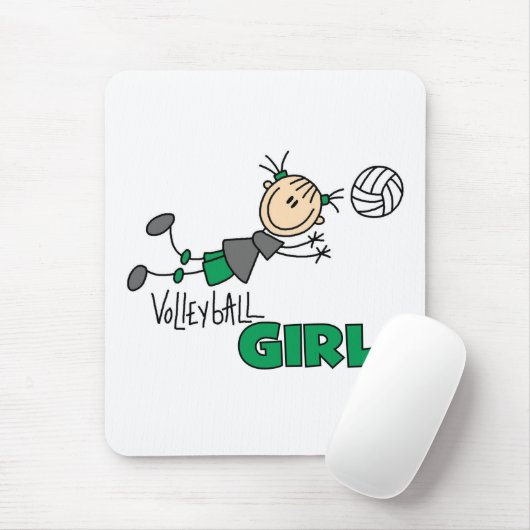 Volleyball Girl Muismat (Met muis)