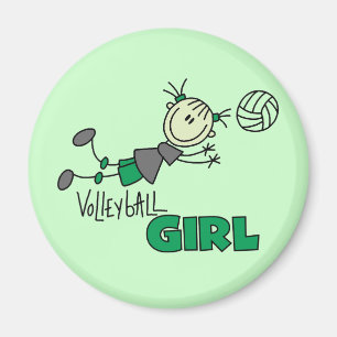 Volleyball Girl Tshirts en Gifts Magneet