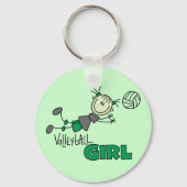 Volleyball Girl Tshirts en Gifts Sleutelhanger (Voorkant)