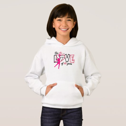 Volleyball GIRLS PINK HOODIE (Voorkant volledig)