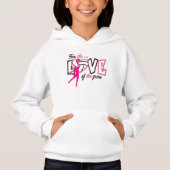 Volleyball GIRLS PINK HOODIE (Voorkant)