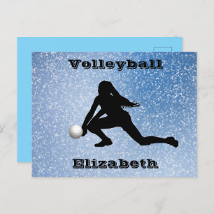 Volleyball Glam Briefkaart