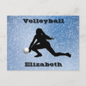 Volleyball Glam Briefkaart (Voorkant)