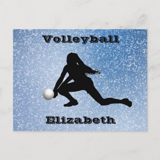 Volleyball Glam Briefkaart (Voorkant)