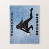Volleyball Glam Jigzaag Puzzle Legpuzzel (Verticaal)