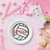 Volleyball Go-team Papieren Bordje (Feest)