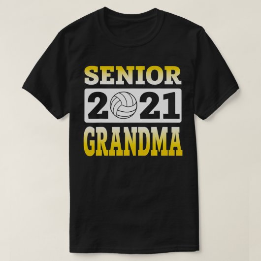 Volleyball Grandma Senior 2021 Gift for Volleyball T-shirt (Design voorkant)