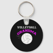 Volleyball Grandma Support Sleutelhanger (Voorkant)